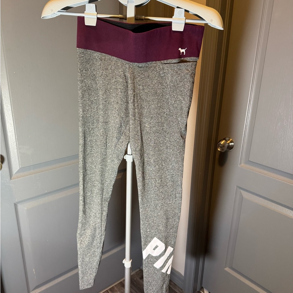 Victoria's Secret Kids Leggings in Gray and Dark Purple